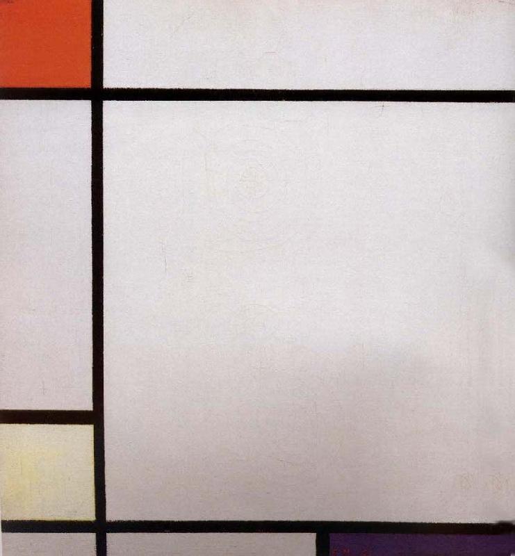 Piet Mondrian Conformation with red yellow blue oil painting image